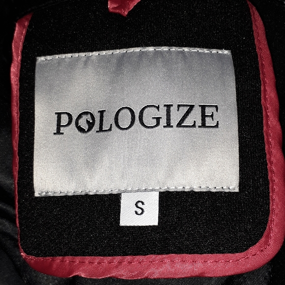 POLOGIZE BLACK LONG SLEEVE FULL ZIP ROUND NECK MEN'S JACKET SIZE S NWT - Picture 6 of 8